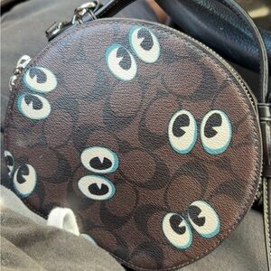 Coach Black Leather Crossbody Bag